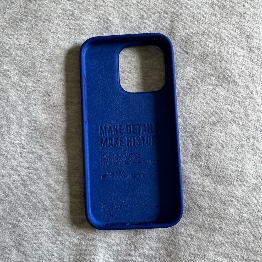 Blue Silicone Phone Case , iPhone 15 Pro